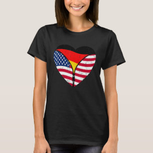 German Roots America Grown For Half Germany Americ T-Shirt