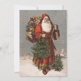 German Santa Christmas Card