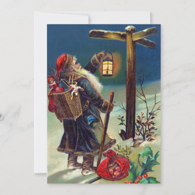 German Santa Christmas Card (Front)
