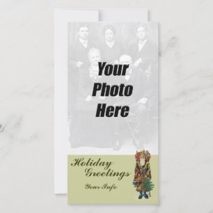 German Santa Christmas Photo Cards