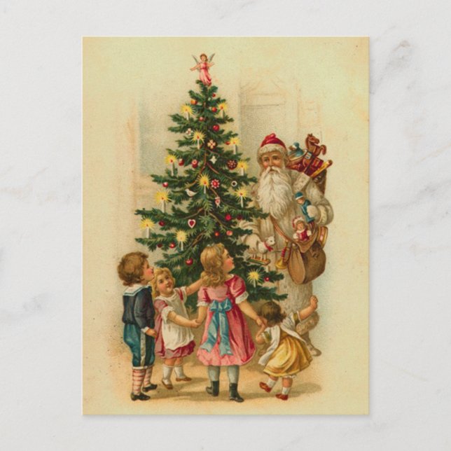 German Santa Christmas Postcards (Front)