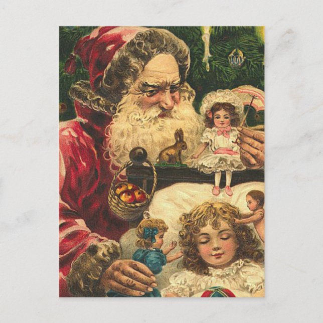German Santa Christmas Postcards (Front)