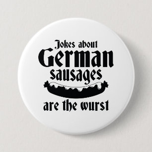 German Sausages 3 Inch Round Button