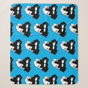 German Schnauzer Sherpa Blanket