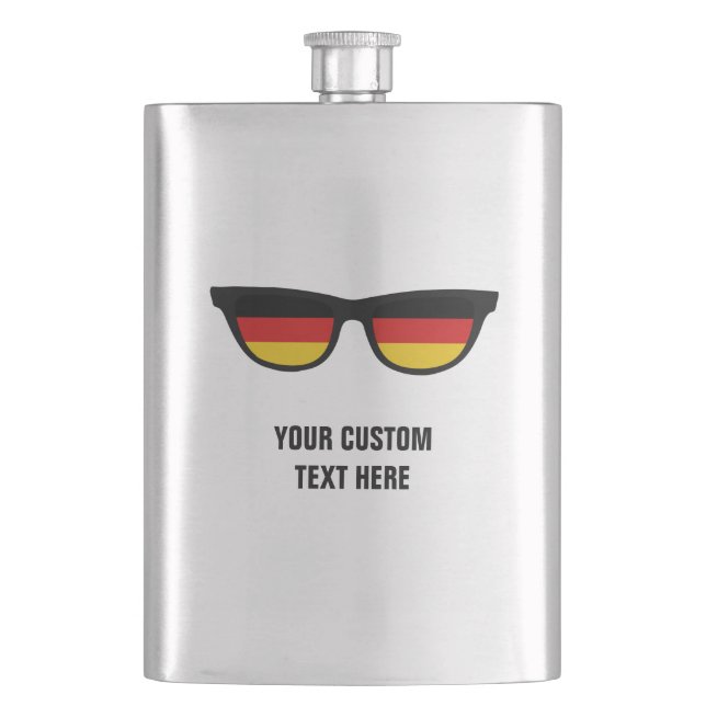 German Shades custom flask (Front)
