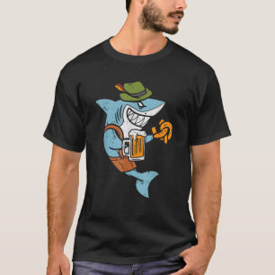 German Shark Funny Bavarian Men Boys T-Shirt