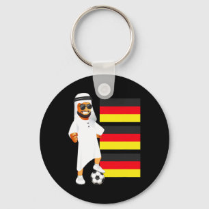 German Sheik Germany Flag Soccer  Keychain