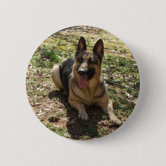 german shepard 2 inch round button