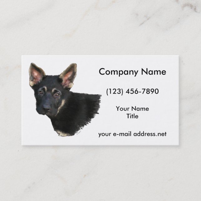 German Shepard Business Card (Front)