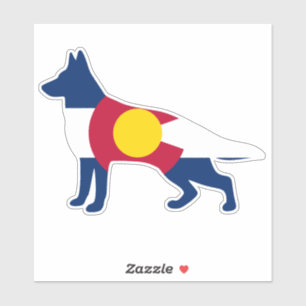 German Shepard Colorado Flag