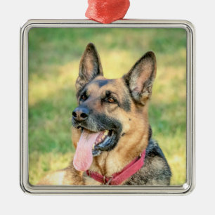 German Shepard Metal Ornament