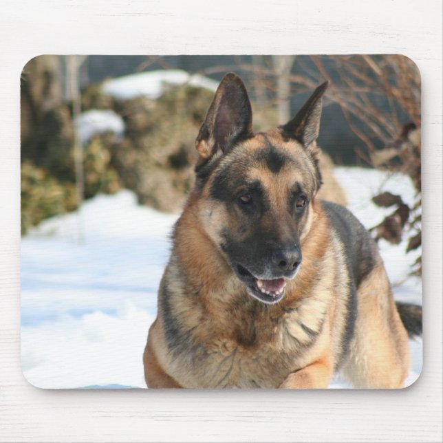 german shepard mouse pad (Front)