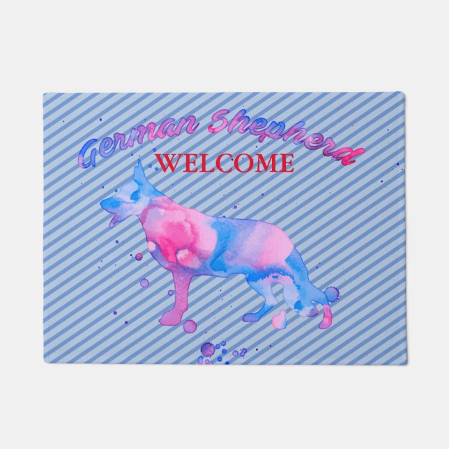 German Shepher Doormat (Front)