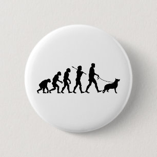 German Shepherd 2 Inch Round Button
