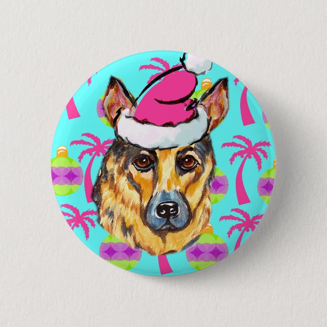 GERMAN SHEPHERD 2 INCH ROUND BUTTON (Front)