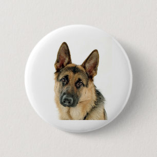 German Shepherd 2 Inch Round Button