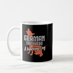 German Shepherd A Working Dog Dog Lovers Coffee Mug