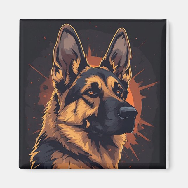 🐕 German Shepherd Accessories For Dog Lovers 🐕 Magnet (Front)