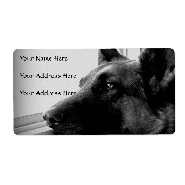 German Shepherd Address Labels (Front)