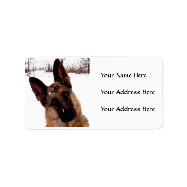 German Shepherd Address Labels (Front)