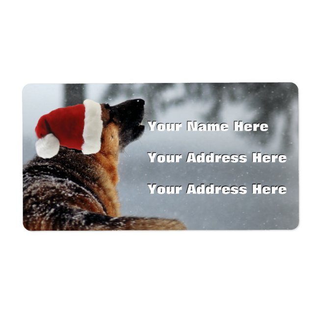 German Shepherd Address Labels (Front)