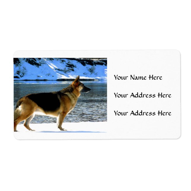 German Shepherd Address Labels (Front)