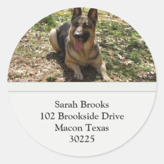German Shepherd Address Labels
