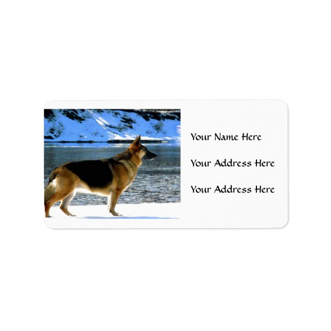 German Shepherd Address Labels (Front)