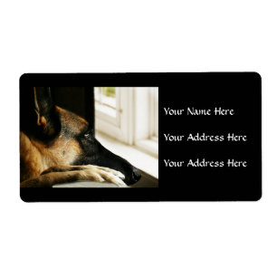 German Shepherd Address Labels
