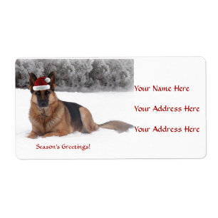 German Shepherd Address Labels
