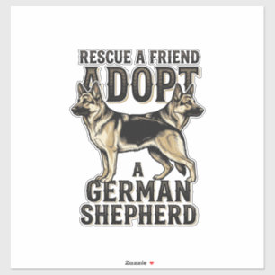 German Shepherd Adoption Vintage Rescue Dog Shirt