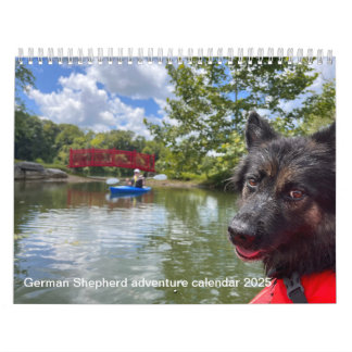 German Shepherd adventure calendar 2025
