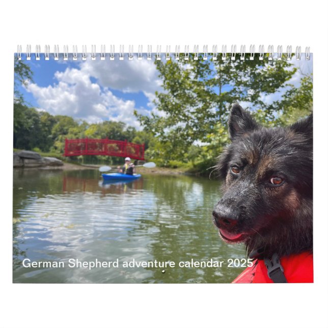 German Shepherd adventure calendar 2025 (Cover)