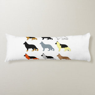 german shepherd all colours silos body pillow