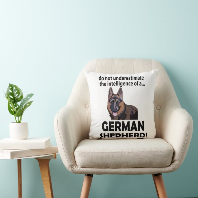 German Shepherd Alsatian Dog German Shepherd Throw Pillow (Chair)