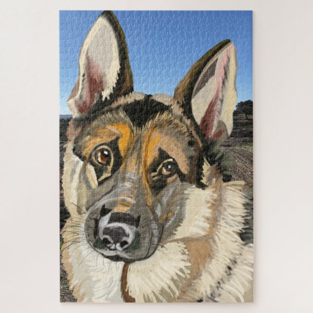 German Shepherd, Alsation Jigsaw Puzzle (Vertical)