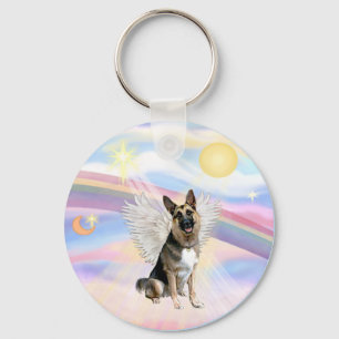 German Shepherd Angel (3) Keychain