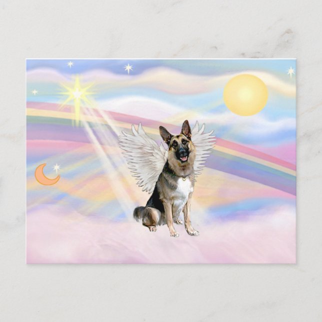 German Shepherd Angel (3) Postcard (Front)
