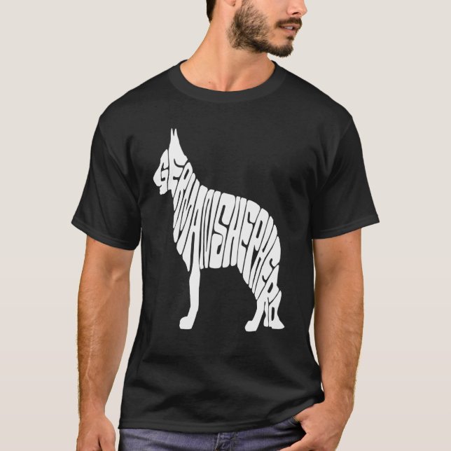 German Shepherd Animal T-Shirt (Front)