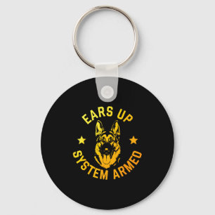 German Shepherd Art For Men Women German Shepherd Keychain