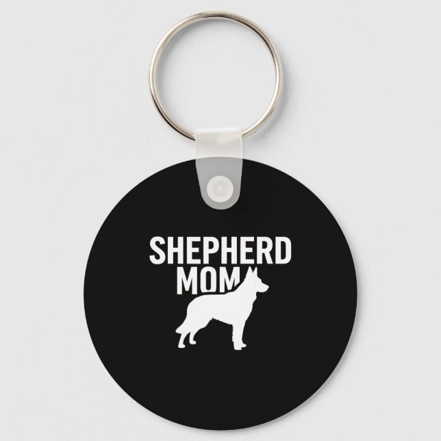 German Shepherd Art For Women Girls German Shepher Keychain (Front)