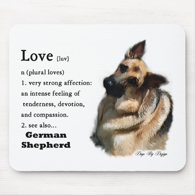 German Shepherd Art Gifts Mouse Pad (Front)