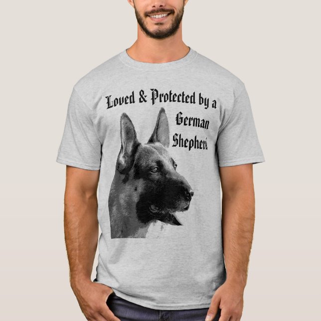 German Shepherd Art T-Shirt (Front)