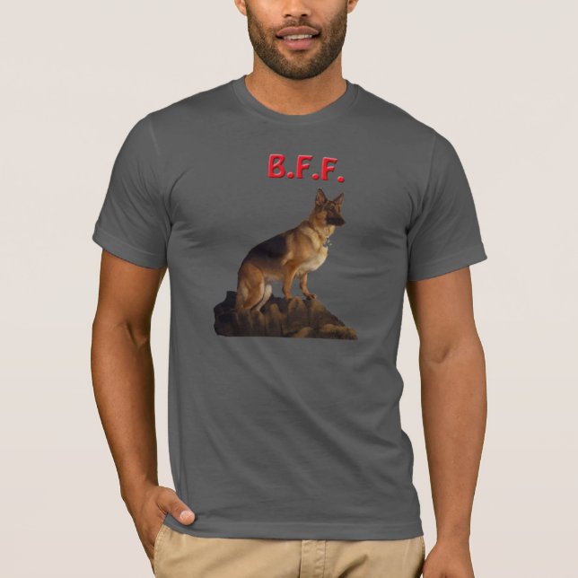 German Shepherd B.F.F. T-Shirt (Front)