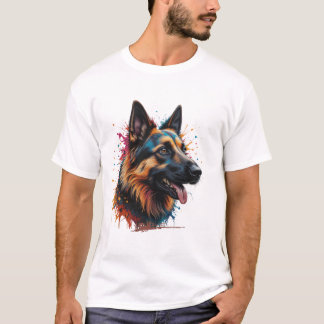 German Shepherd Banner Dog Lover T-Shirt