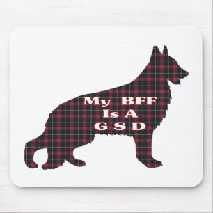 GERMAN SHEPHERD BFF Gifts Mouse Pad