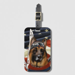 GERMAN SHEPHERD BIATHLON LUGGAGE TAG