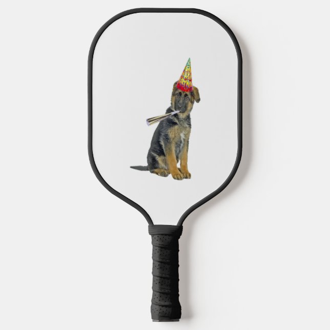 German Shepherd Birthday  Pickleball Paddle (Front)