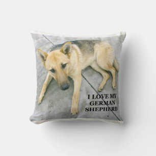 german-shepherd-black and cream love w pic throw pillow