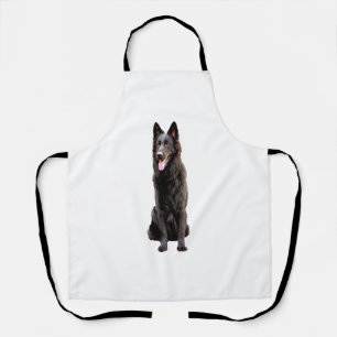 German Shepherd Black Dog Apron
